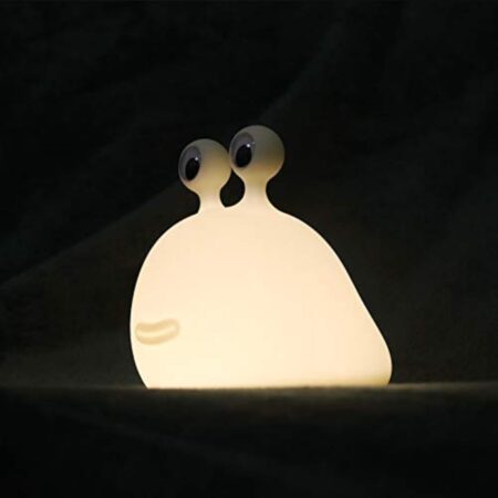 Slug-Shaped Silicone Night Light with Touch Sensor