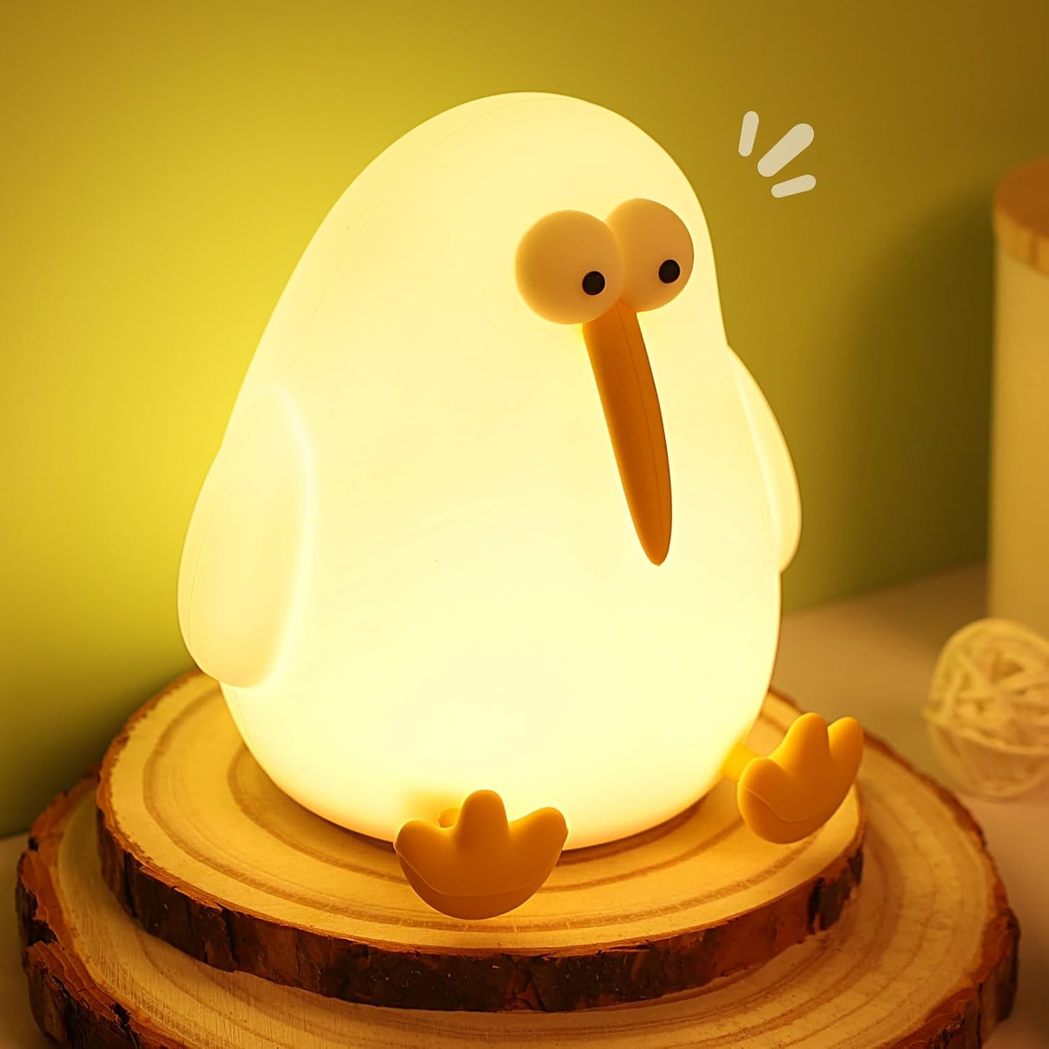 Kiwi Bird Silicone Night Light with Touch Control