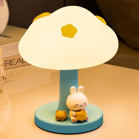 Cloud and Bunny Silicone Night Light with Touch Control