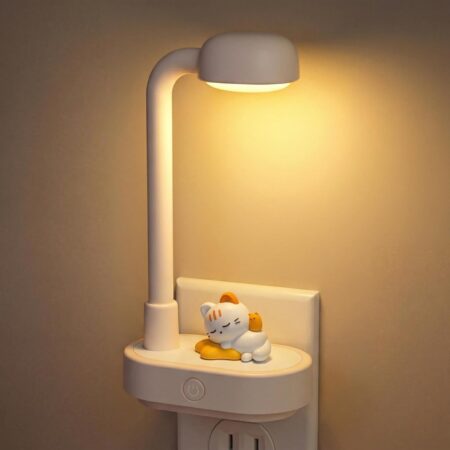 Cartoon Cat LED Night Light with Switch