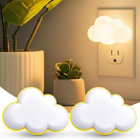 Cloud-Shaped LED Plug-In Night Lights